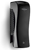 Диспенсер Rulopak для рідкого мила та геля для душу 350мл, пластиковий, чорний, 24*7*7,5см.