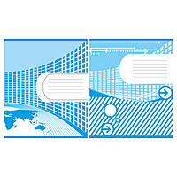 Зошит 18 арк лінія дв-кол обкладинка офсет