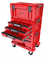Набір ящиків QBRICK SYSTEM PRO RED SET4 мобільний шкаф (525x345x885)