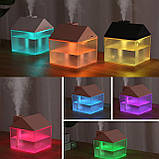 Акумуляторний зволожувач повітря в формі будиночка з підсвіткою Home 250 мл, сірий, фото 5