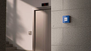 Ajax Бездротова настінна кнопка для активації пожежної тривоги вручну для житлових об'єктів Manual Call Point, jeweller,