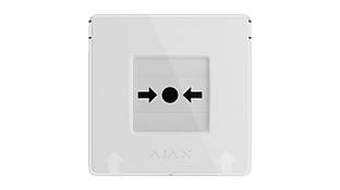 Ajax Бездротова настінна кнопка для активації пожежної тривоги вручну для житлових об'єктів Manual Call Point, jeweller,
