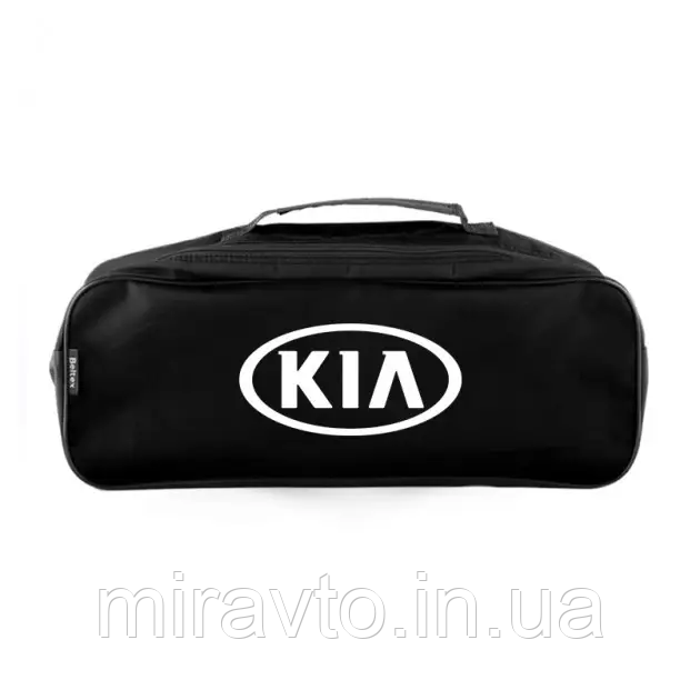Сумка техдопомоги автомобільна KIA (чорна) 2 відділу велика (53х13х19)