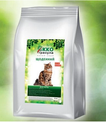 Корм еко гранула для котів "Щоденний" з куркою 100г