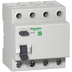 ПЗВ 40A 30mA 4,5kA тип AC 4P Easy9 Schneider Electric (EZ9R34440)