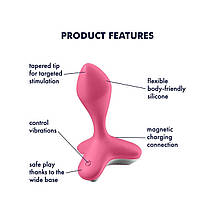 Анальна пробка з вібрацією у футуристичному дизайні Satisfyer Game Changer, рожевий, фото 3