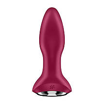 Анальна смарт-пробка із ротацією Satisfyer Rotator Plug 2+, бордовий, фото 5