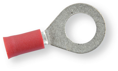 Клемма обжимная изолированная кольцевая красная Ø 8,4 мм - фото 1 - id-p420474650