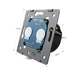 Механізм сенсорного прохідного вимикача Livolo 2-канальний, Radio, фото 6