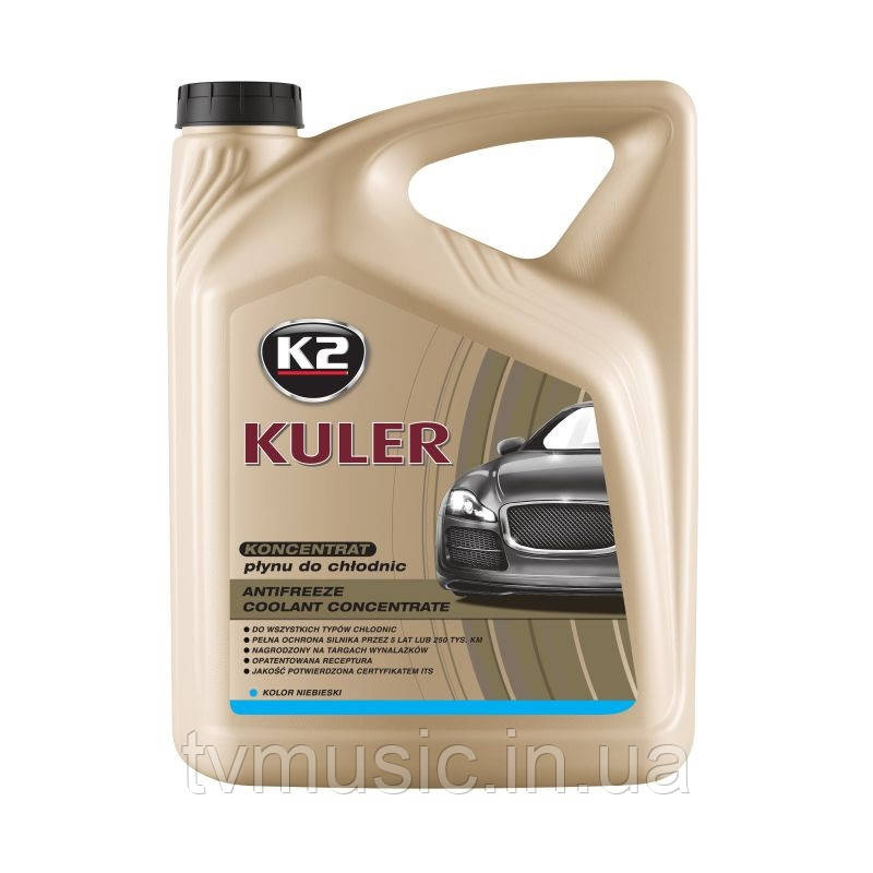 Антифриз K2 Kuler Concentrate G11 -35°C синій 5л (T215N), фото 1