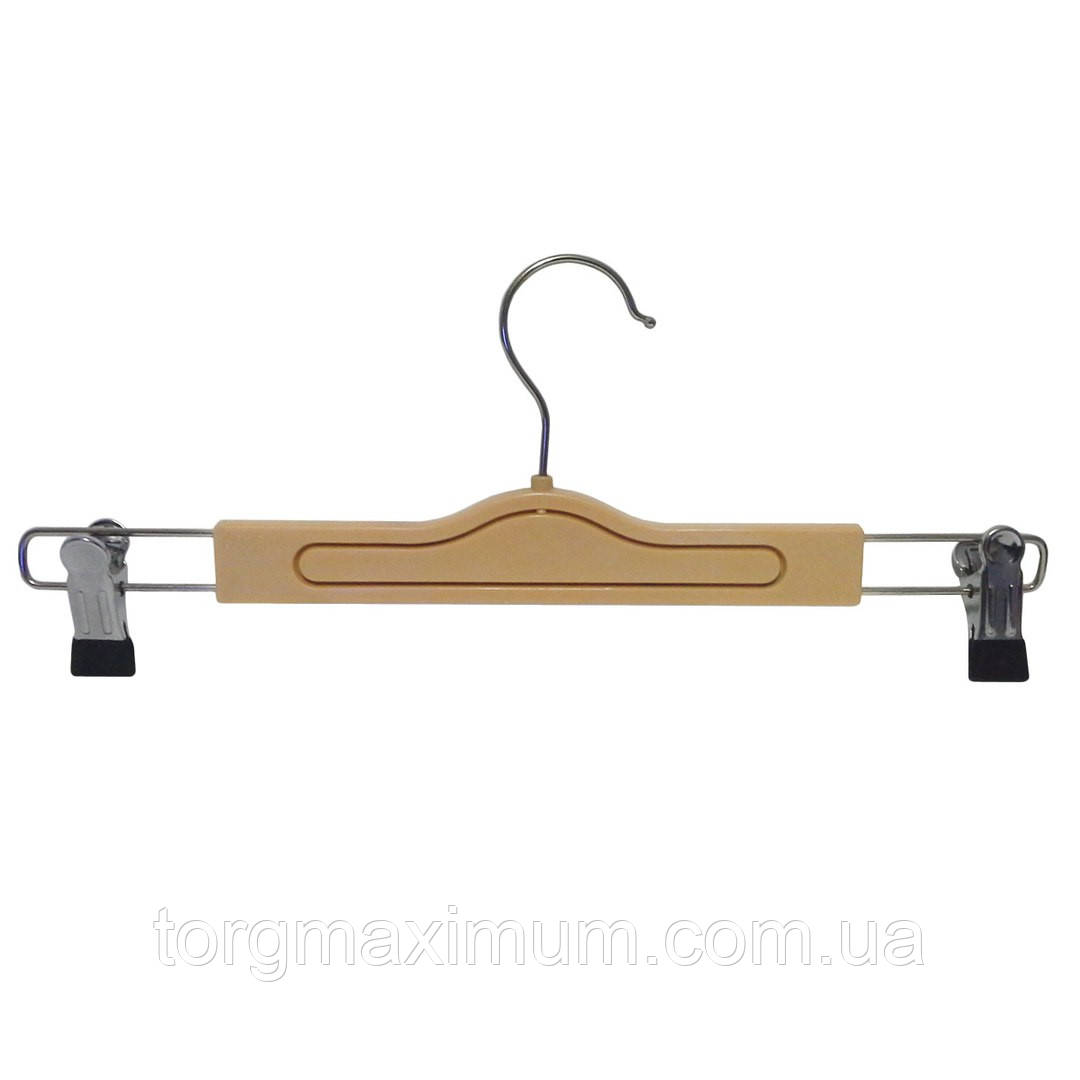 Вішак для штанів пластиковий з металевими прищіпками 36 (см), фото 1