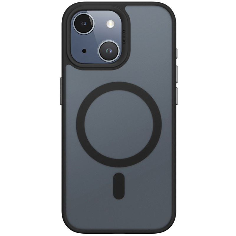 TPU+PC чохол Blueo Skin Friendly Frosted with MagSafe для Apple iPhone 14 / 13 (6.1") Чорний
