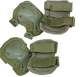 Комплект тактичних наколінників і налокітників (захисні) Solve Койот KT6000095, фото 3