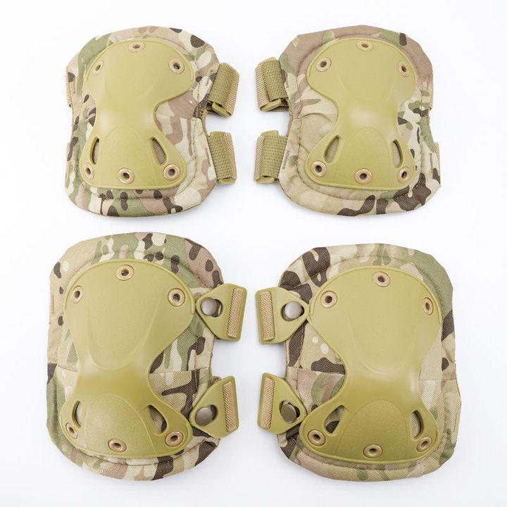 Комплект тактичних наколінників і налокітників (захисні) Solve Multicam KT6000096