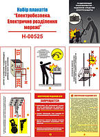 "Электробезопасность. Электрическое разделение сети" (7 плакатов, ф. А3)