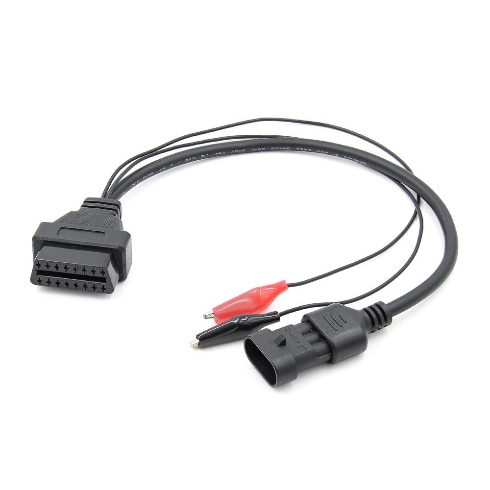 Перехідник OBD2 для Чері Амулет, Chery 3 pin на 16 pin, Fiat, Alfa Romeo, Lancia