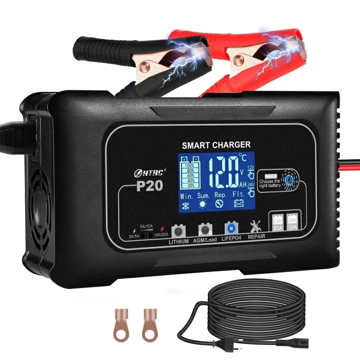 HTRC P20 20A 12V/24V Зарядний пристрій, фото 1