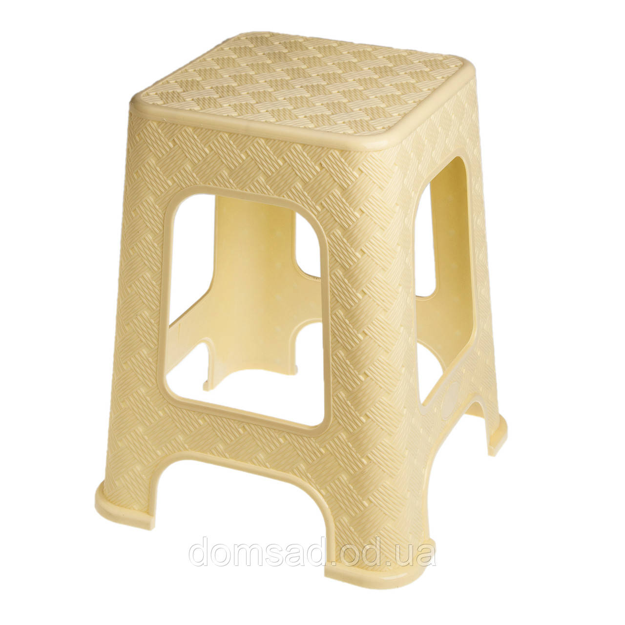 Табурет Ротанг 37*37*45,5см "R plastic" колір бежевий