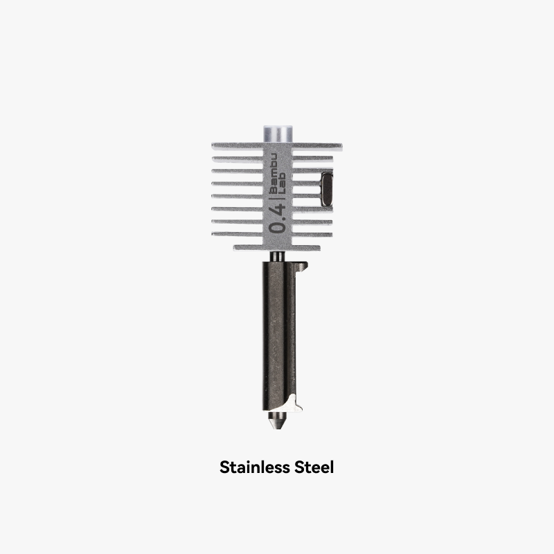 Хотенд із соплом 0.4mm для 3D-принтерів Bambu Lab A1 Series / Hotend with Stainless Steel Nozzle 0.4 (оригінал, FAH007)
