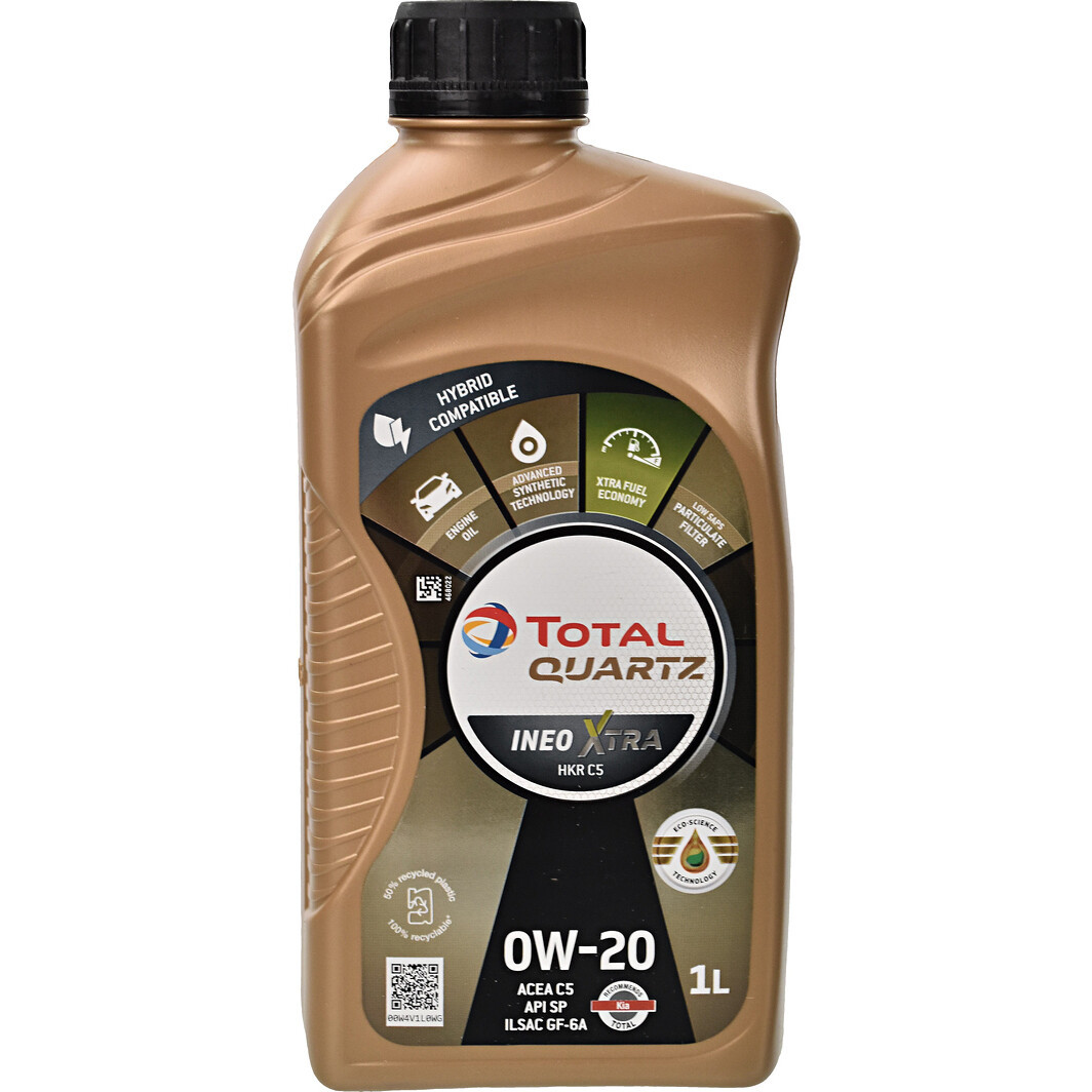 新品TOTALオイルQUARTZ INEO ECOS 5L&オイルフィルター 新品TOTAL