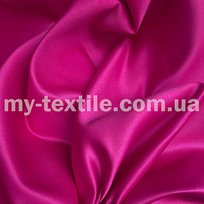 Атлас прокатний щільний матовий (Весільний атлас) Малиновий