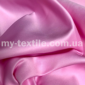 Атлас прокатний щільний матовий (Весільний атлас) Рожевий