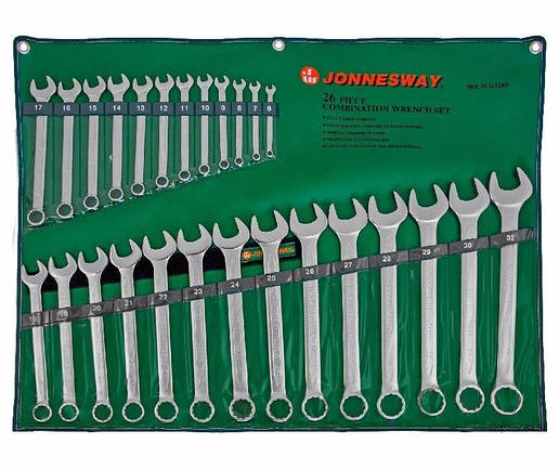 Набір ключів комбінованих JONNESWAY W26126S (6-32мм) 26 пр., фото 1