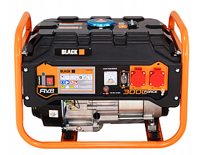 Бензиновий генератор Black BLACK-13605 3.0 кВт 7HP 212см³ Безшумна робота