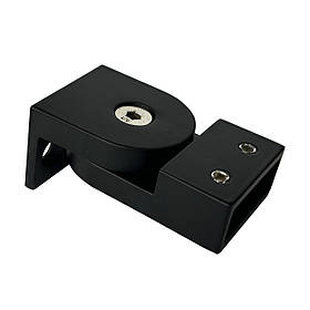 NFU-200-13-21 Тримач штанги 10*30 до стіни, з регулюванням, чорний