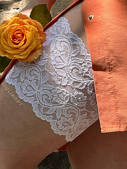 Бандалетки на стегна від натирання мереживні Lace Thigh Band With Silicone білі розміри S-XXXL