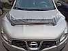 Дефлектор капота на Nissan Qashqai 2010-2014. Мухобійка на Nissan Qashqai, фото 10
