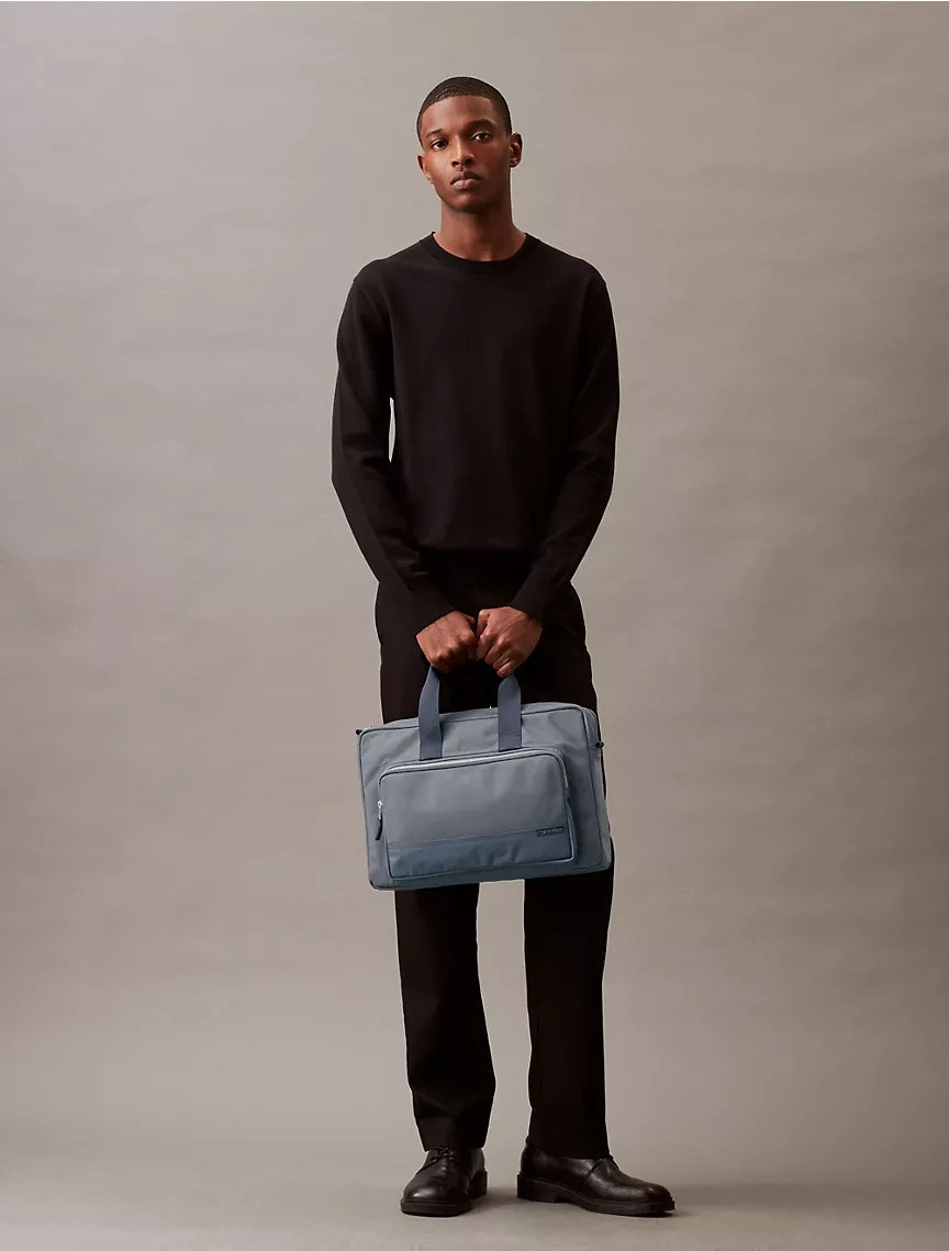 Сумка портфель Calvin Klein з логотипом 1159805289 (Сірий, One size)
