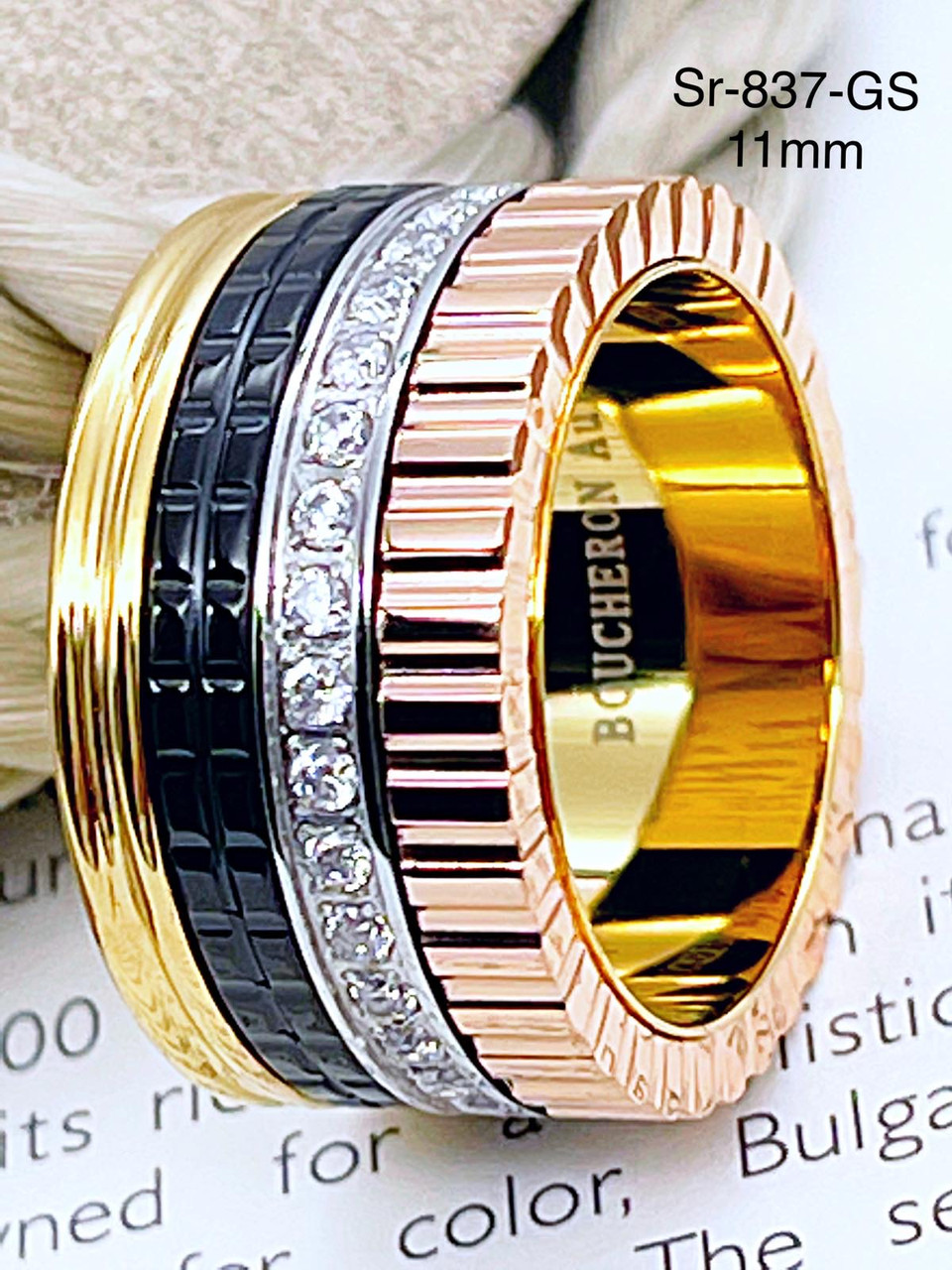 Кільце Stainlees Steel (преміум) Sr-837(6)