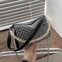 Сумка жіноча для банкету - з перлинами та діамантами  Shine Bright Diamond