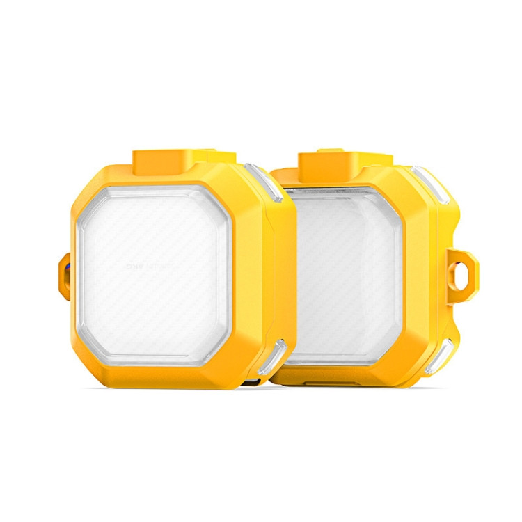 Протиударний чохол Dux Dusis SEGA для навушників Samsung Galaxy Buds 2 Pro / 2 / Pro / Live / FE + карабін Yellow Clear