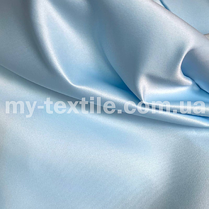 Атлас прокатний щільний матовий (Весільний атлас) Блакитний