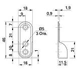Тримач овальної труби Homax матовий чорний (R-101 BL), фото 6