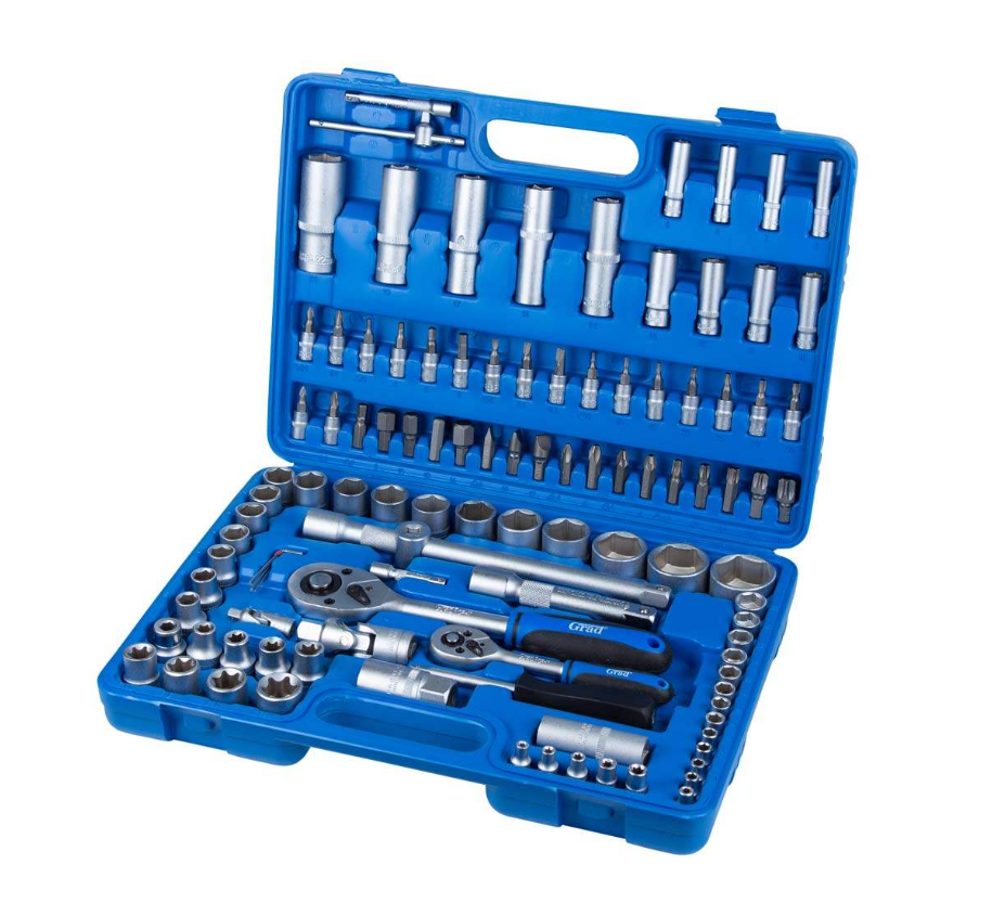 Набір насадок торцевих і біти 1/4", 1/2" Start GRAD | 108шт