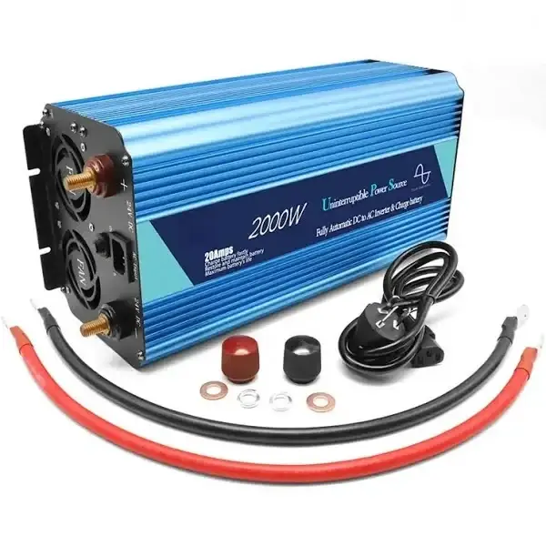 Інвертор із чистим синусом.12V, hpa-2000W без заряджання + lcd дисплей