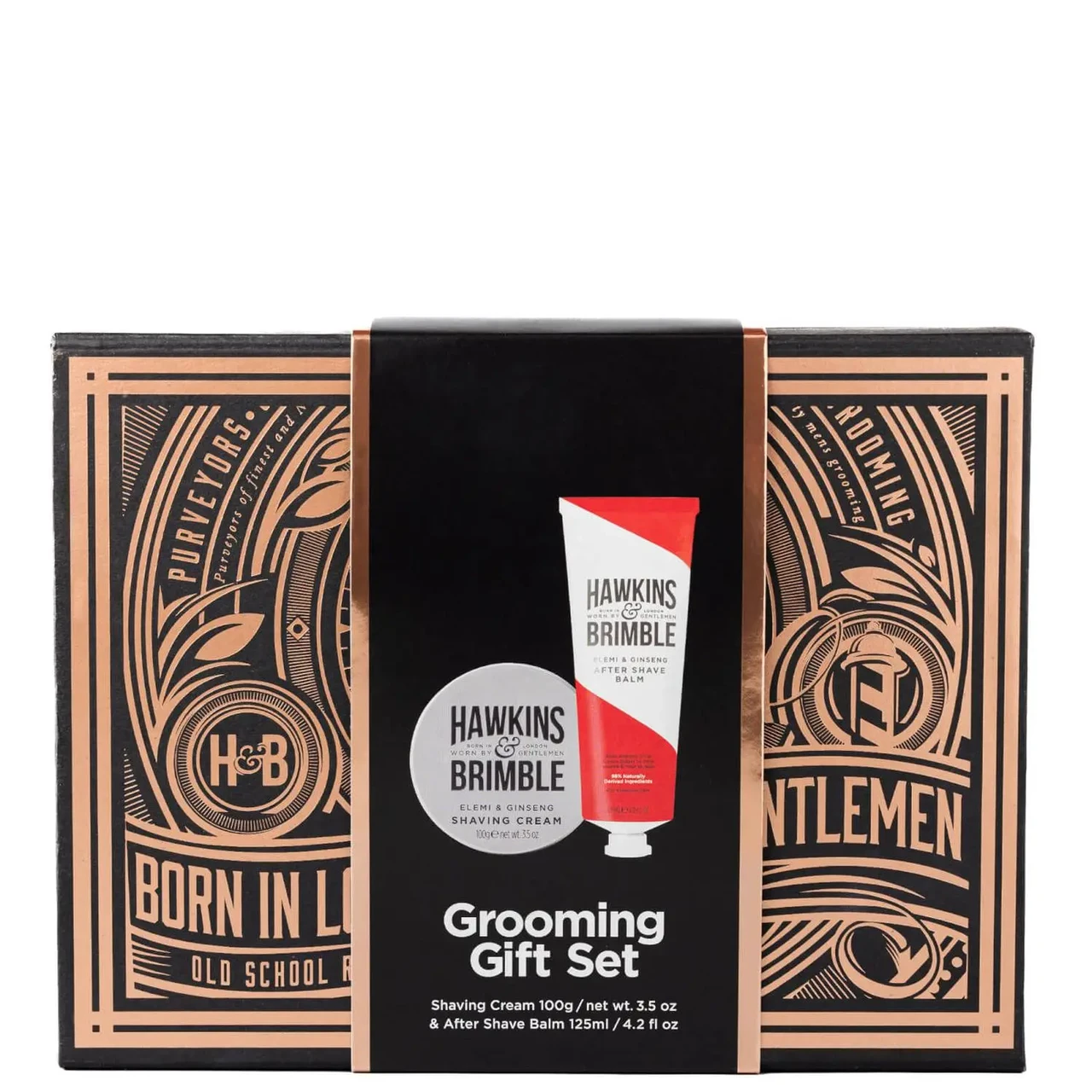 Подарунковий бокс Hawkins&Brimble Shaving Gift Set Box (Shave cream + Aftershave balm), фото 1