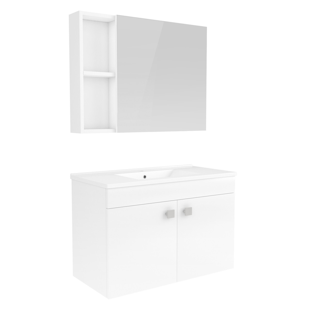 Комплект меблів для ванни Rj ATLANT 80 см білий RJ02800WH