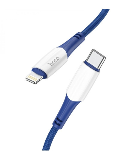 Кабель Hoco X70 Ferry PD20W Type C to Lightning (Blue), фото 1