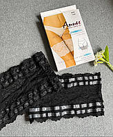 Бандалетки жіночі мереживні на силіконі (смужки від натирання) Annes Lace Thigh Band With Silicone чорні бежеві р. S-XXXL, фото 9
