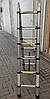 Драбина трансформер алюмінієва телескопічна розкладна, висота 3.8 м. + сумка, фото 5