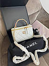 Жіноча сумка Шанель біла Chanel White, фото 7
