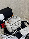 Жіноча сумка Шанель біла Chanel White, фото 6