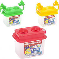 Від 5 шт. Непроливайка подвійна з кришечками купити дешево оптом в інтернет-магазині