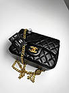 Жіноча сумка Шанель чорна Chanel Black, фото 8