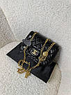 Жіноча сумка Шанель чорна Chanel Black, фото 9