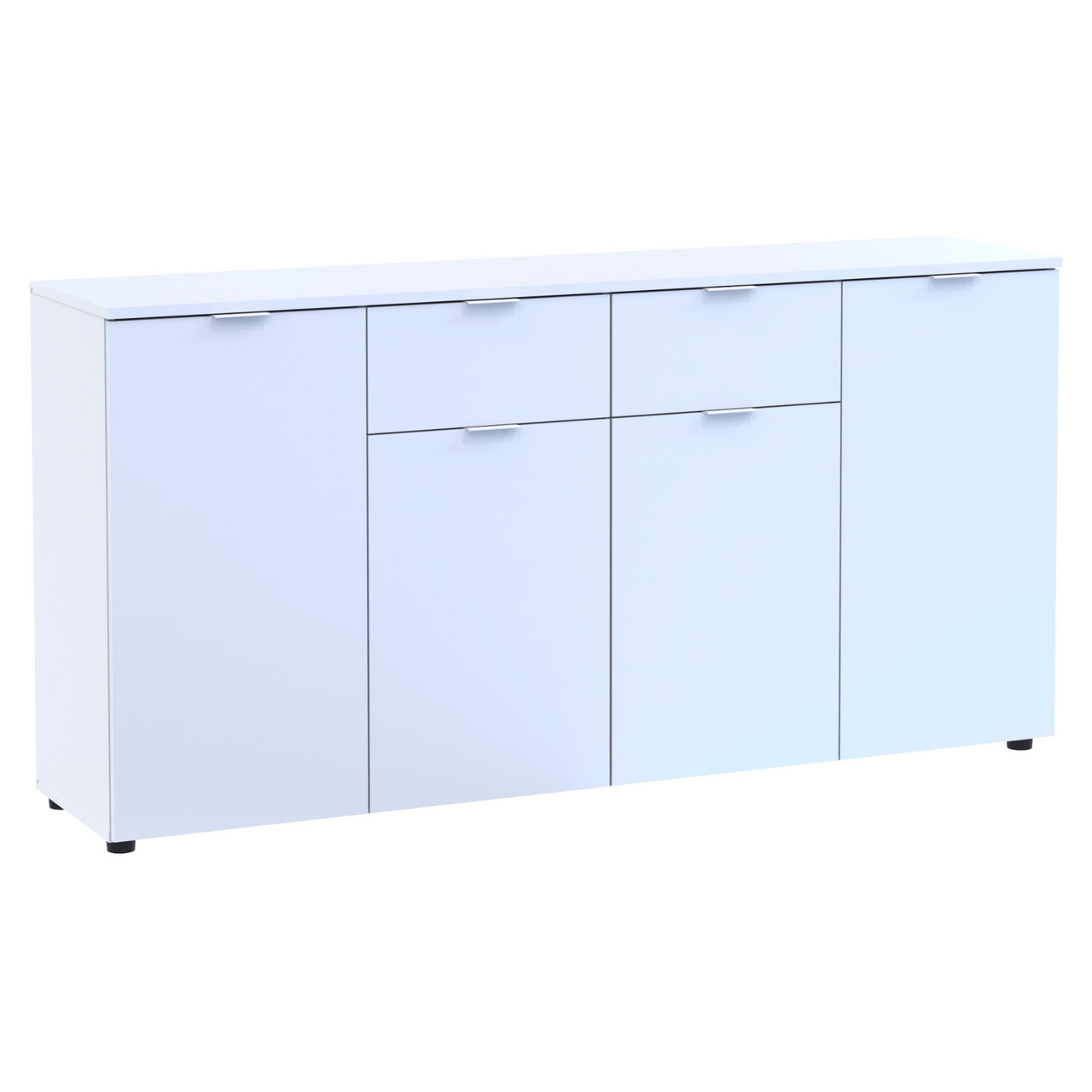 Комод Doros Рон 7 Білий 4 фасади 2 шухляди 160х38х81 (44900222), фото 1